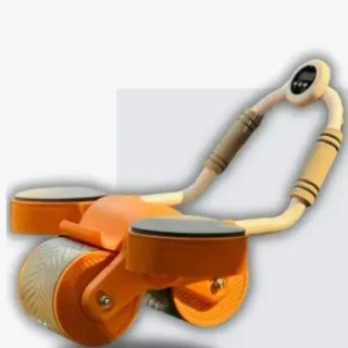 Abdominal Machine Roller – Dual-Wheel Ab Roller for Core Strength & Stability | Non-Slip Grip & Knee Pad Included