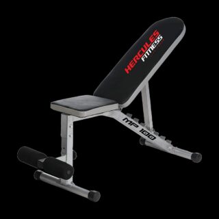 Hercules MP100 Abdominal/Fitness Bench – Incline/Decline, Thick Padding, 12‑Month Warranty