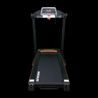 Hercules TM24 Motorized Treadmill – 1.5 HP (3 HP Peak), 14.8 km/h Speed, MP3 & USB, Manual Incline (115kg Capacity, 24-Month Warranty)
