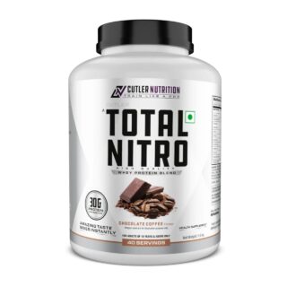 Cutler Nutrition Total Nitro – 1.8kg Chocolate Coffee | Whey Protein for Muscle Recovery & Strength