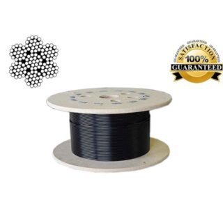 B FIT 6MM Gym Wire Rope, Material PU Coated Black Cable 1Meter