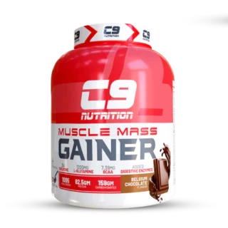 C9 Nutrition Muscle Mass Gainer – Belgium Chocolate | 3kg | High-Calorie Weight Gainer for Muscle Growth