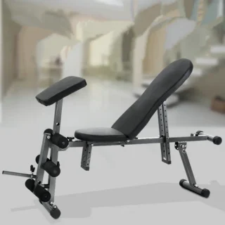 Adjustable Dumbbell Bench with Preacher Curl | Home Gym Strength Training Bench