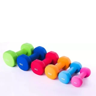 Vinyl Dumbbells – Pair | Anti-Slip Coated Dumbbells for Home & Gym Workouts | Multiple Weight Options