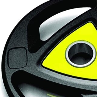 Olympic Triangle Weight Plates (Pairs) | 5kg to 50kg | Rubber-Coated Grip Plates for Barbell Training