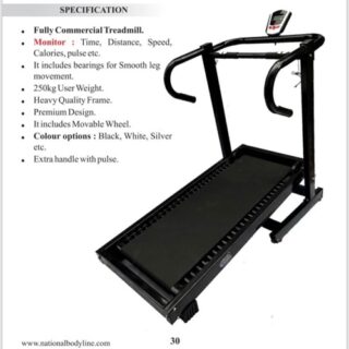 National Bodyline Manual Treadmill NB-TR9 | 4-in-1 Multifunctional Non-Motorized Treadmill for Home Workouts