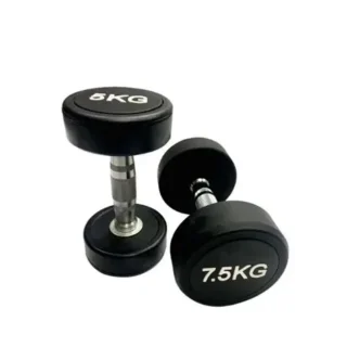 Dies Sports Hex Dumbbells – 2.5kg to 50kg Pair | Rubber Coated Free Weights for Home & Gym