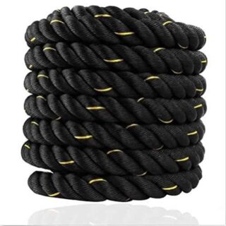 B  Fit Heavy Battle Rope 30 ft (1.5″) – Full-Body Conditioning + Anchor Kit, Heavy-Duty Commercial Grade