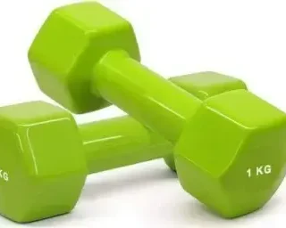 FitnessGallery 1KG Vinyl Dumbbells | 1 Pair
