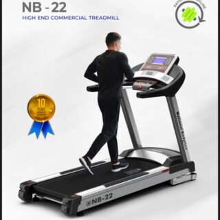 NB 22 High-End Commercial Treadmill | Heavy-Duty 5.0 HP AC Motorized Gym Treadmill by National Bodyline