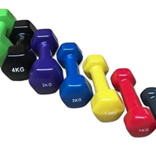 Vinyl Dumbbell – Cast Iron Core with Protective Vinyl Coating