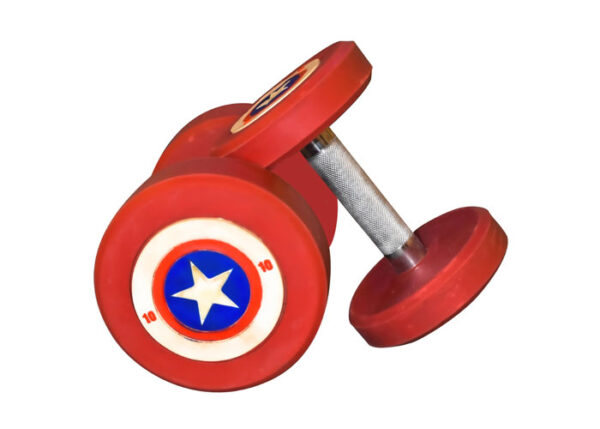 Captain America Bouncer Dumbbell – Marvel-Inspired Gym Gear