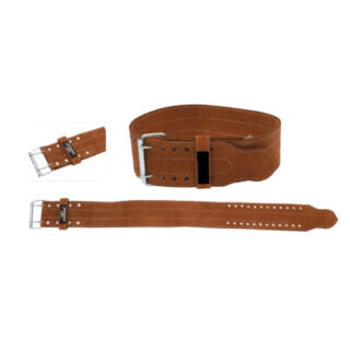 XTREME Power Lifting Belt (Brown) | Heavy-Duty Leather Gym Belt for Weight Training