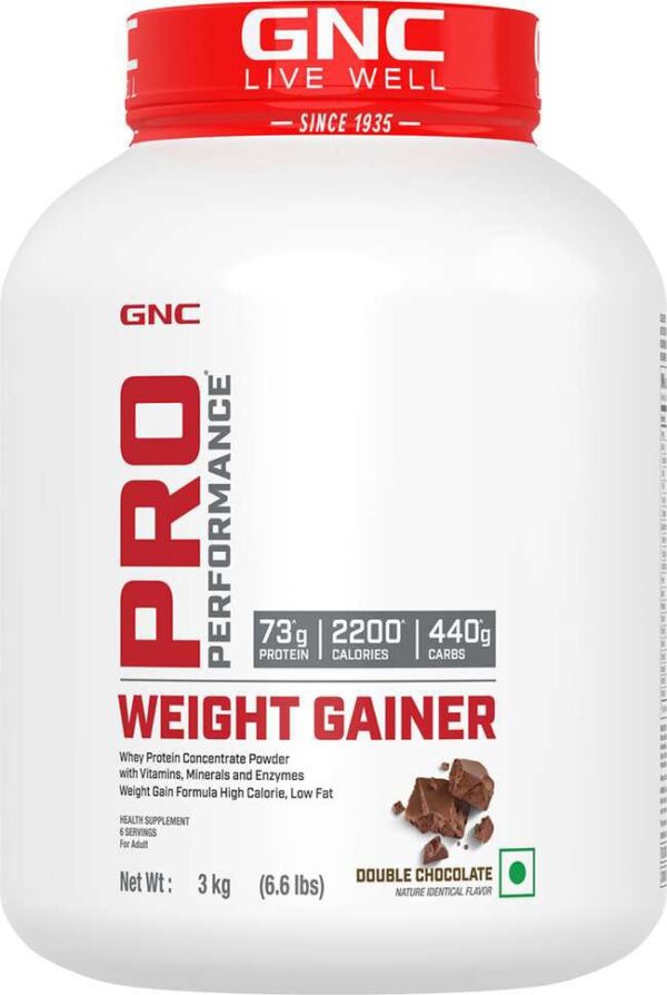 GNC Pro Performance Weight Gainer – Double Chocolate (3kg / 6.6 lbs)