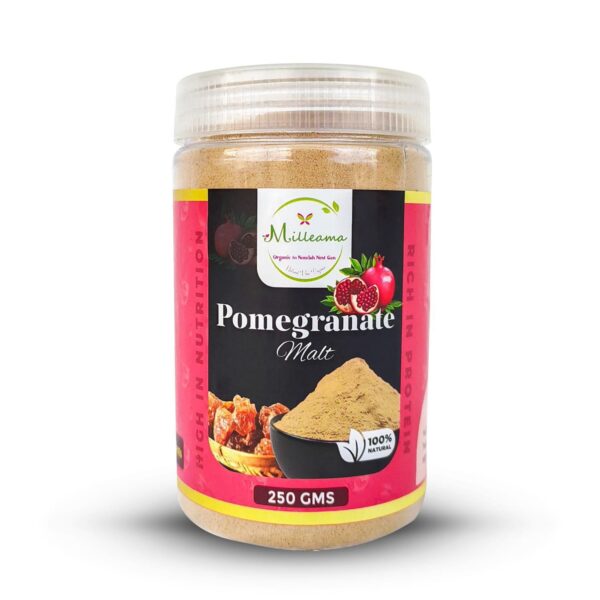 Milleama Pomegranate Malt – Natural Antioxidant-Rich Drink Mix (250g)