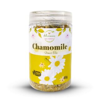 Milleama Chamomile Flower Tea – Natural Relaxing Herbal Tea (40g)