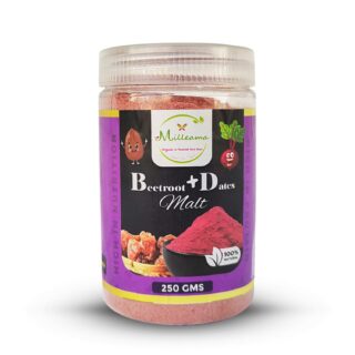 Milleama Beetroot + Dates Malt – Natural Iron & Energy Booster (250g)