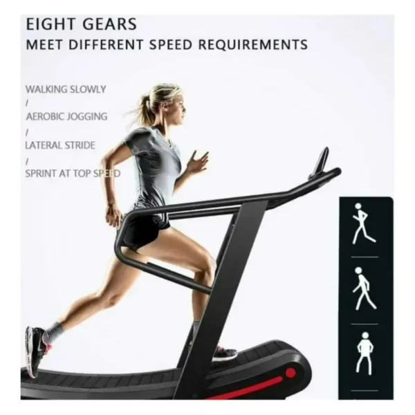 NB Curve Pro Manual Treadmill | Non-Motorized Curved Running Machine by National Bodyline - Image 2