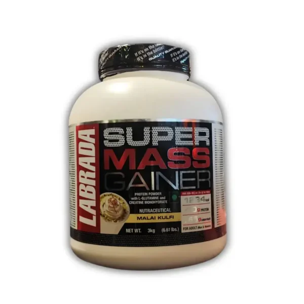 Labrada Super Mass Gainer | Protein | Malai Kulfi (3 kg / 6.61 lbs)