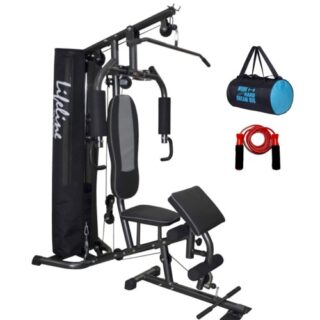 Lifeline MYSPOGA_1515027 Deluxe Home Gym with Preacher Curl & Protective Cover