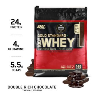 Optimum Nutrition (ON) Gold Standard 100% Whey Protein Powder - 10lbs. 4.54 kg