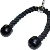Triceps Rope Cable Attachment | Heavy-Duty Nylon Rope with Rubber Ends for Cable Machines