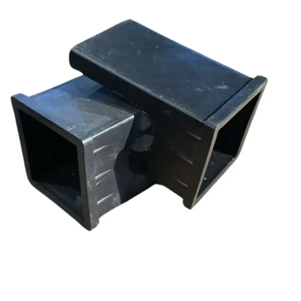 2×2 Inch Inner Rubber Joint Connector | Heavy-Duty Shock Absorbing Insert for Gym Equipment and Steel Tube Frames