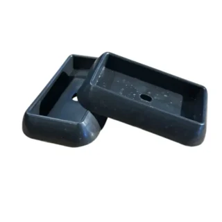 Square Rubber Base Pad – Heavy-Duty Plastic Support Foot for Gym & Industrial Equipment