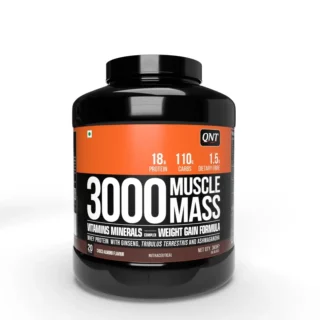 QNT 3000 Muscle Mass Protein |Choco Almond Flavour|3kg